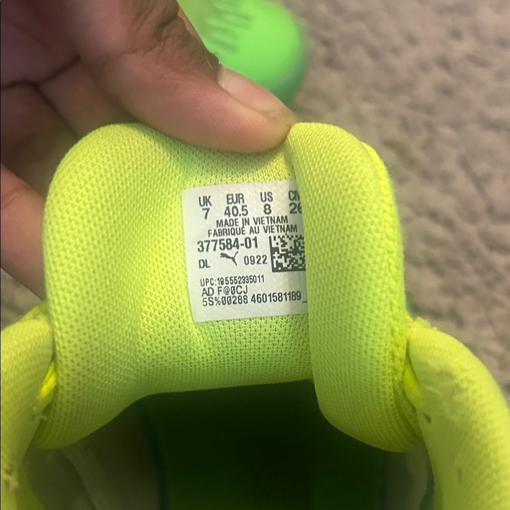 Puma Neon Green Sneakers - Picture 4 of 7